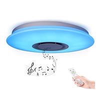 Horevo 36W Ø50cm LED Plafonnier avec Bluetooth et Télécommande | APP Contrôle, Musique, 3000K-6500K Éclairage, RGB, Dimmable, pour Chambre, Chambre d'Enfants, Salon (Certification CE)