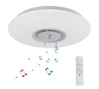 Horevo 36W LED Plafonniers Starlight avec haut-parleur Bluetooth, APP + Télécommande, Plafond réglable Blanc Chaud/Froid, Abat-jour étoilé de lumière pour enfants Chambre des étudiants (CE Certified)