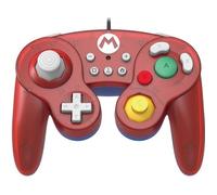 Hori Battle Pad Manette Filaire Type GameCube Super Smash Bros Pour Nintendo Switch - Design Mario - Licence Officielle Nintendo