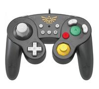 Hori Battle Pad Manette Filaire Type GameCube Super Smash Bros Pour Nintendo Switch - Design Zelda - Licence Officielle Nintendo