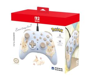 HORI Manette filaire HORIPAD Turbo (Évoli Cottage Core) pour Nintendo Switch 2 - Sous licences officielles Nintendo et The Pokémon Company International