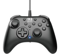 HORI Manette filaire Horipad Turbo pour Switch et Switch 2 - Noir