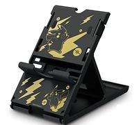 HORI Nintendo Play Stand (Pikachu Noir et Doré) Support de console compact et ajustable - Officiellement licencié par Nintendo et Pokémon