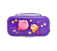 Pochette rigide de protection - HORI - Nintendo Switch 2 - Rangement accessoires et jeux - Motif Kirby et Waddle Dee - Violet