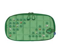 Hori Pokémon Pixel Art Pochette rembourrée de protection et transport Nintendo Switch 2 - Rangement accessoires et juqu'à 10 jeuxt - Vert