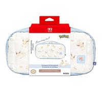 HORI Pokémon, pochette de transport et protection rembourrée pour Nintendo Switch et Switch 2, avec rangement pour accessoires et jeux, motif Évoli Cottage Core