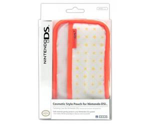 Hori Sacoche de Transport Comestic Style - Housse pour Nintendo DSi/DS Lite - Blanc/Orange - Accessoire Licence Officielle Nintendo DSi/DSL