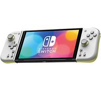 HORI Split Pad Compact (Gris Clair x Jaune) Manette mode portable pour Nintendo Switch et Nintendo Switch OLED - Licence officielle Nintendo