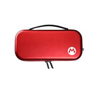 Hori Super Mario Housse de protection et transport console Nintendo Switch 2 - Aluminium - Rangement accessoires et juqu'à 10 jeux - Rouge