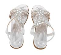 HORIALENCE 1 Paire De Sandales À Scintillants : Sandales À Bijoux Scintillants - Chaussures De Demoiselle D'honneur De Mariée Étincelantes - Chaussures D'été Décontractées Et