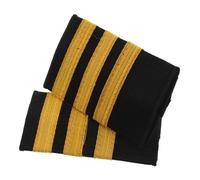 HORIALENCE 1 Paire Épaulettes de pilote accessoires uniformes de pilote accessoires pour agents de bord pour femmes Accessoires de performance épaulettes d'uniforme de pilote soie