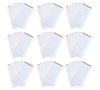 HORIALENCE 10 carnets de recharges A6 pour classeur à anneaux 6 trous - Feuilles de couleur pour le suivi des dépenses et l'organisation des factures hebdomadaires et mensuelles