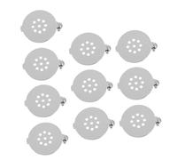 HORIALENCE 10 pièces Lot de Supports Broches DIY Argenté avec Épingles de Rondes pour Créations Bijoux et Accessoires