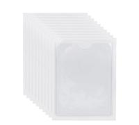 HORIALENCE 10 Pochettes Auto-adhésives en Pvc Transparentes 9x12 Cm pour Étiquettes, Protection et Organisation Bureau la Maison, Lot de 10 Pièces