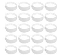 HORIALENCE 100 Pièces Bracelet D’identification Hospitalier en Pvc Blanc,