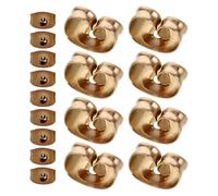 HORIALENCE 100pièces Boucles Oreilles Acier Inoxydable Verrouillage Auriculaire Sécurisé Accessoires de Fabrication de Bijoux Rose Doré