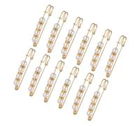 HORIALENCE 12 Pièces Jeans de clôture de taille broche de châle accessoire pull petite épingle Pin de dissimulation de sécurité pour les femmes broches de sécurité broche de chemise Métal