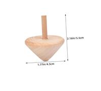 HORIALENCE 15 Pièces Toupies Bois Naturel à Peindre Gyroscope Artisanal pour Garçon Fille Activité DIY Coordination Main Œil Jeu Familial et Éducatif