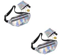 HORIALENCE 2 Ensembles Sacoche Femme Lumineuse Ajustable pour Sports de Plein Air avec Pochette