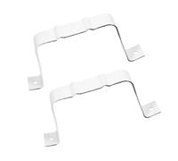 HORIALENCE 2 pièces Adaptateur de Descente Gouttière Aluminium avec Positionneur Intégré Extension de Drain Étanche Raccord Précis pour Tuyau de Descente Lot de Finition Blanche et Facile à