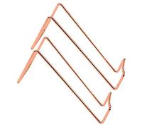 HORIALENCE 2 Pièces Support Bouteille de Vin Lot de Porte Bouteilles pour Whisky et Rangement Élégant pour Cuisine et Salle à Manger Rose Doré Petit Format