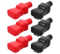 HORIALENCE 3 Paires Kit de Couvercles de Bornes de Batterie Accidentel en Pvc et Prolongation Durée de Vie Batterie pour Voiture et Bateau