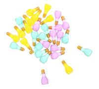 HORIALENCE 30Pièces Mini Ampoules Fluorescentes Résine Décoration DIY de Bricolage pour Accessoires Créatifs et Artisanat Mini Bulbes Colorés pour Téléphones
