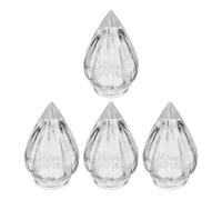 HORIALENCE 4 Pièces Abat-jour Diffusion de Lumière Améliorée en Verre Côtelé de Flamme Design Vintage de Torche pour Lampe Murale Intérieure et Extérieure