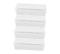 HORIALENCE 4 Pièces Base de Lunette de Bureau Pince de séparation Base de Support d'écran Clip de partition de Bureau Support de cloison de Bureau Pinces pour Panneaux Plastique Blanche