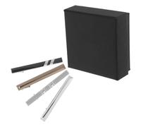 HORIALENCE 4 pièces Pince à Cravate Cuivre Lot de Assorties Clips de Cravate Classiques Légers et Durables pour Hommes Accessoires Élégants pour Affaires et Cadeaux