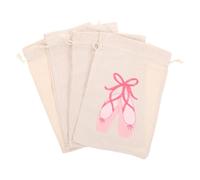 HORIALENCE 4pièces Sac à Cordon De Danse avec Pochette pour Chaussures De Ballet Organisateur pour Matériel De Danse pour Et Femmes Cours Et Spectacles