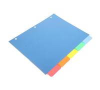 HORIALENCE 5 pièces Intercalaires Classeur Colorés Séparateurs Plastiques avec Onglets Écriture Organiseur de Documents pour Cahier et Classeur à Pages Index pour Bureau et École