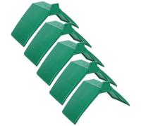 HORIALENCE 5 Pièces Support de Repos Surface Texturée pour Pigeons en Plastique Vert, Léger et Stable Adapté aux Pigeons Voyageurs et Jeunes Oiseaux en Volières Aérées