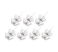 HORIALENCE 7pièces Night Light Anchor Hook Set Noctilucent Double Umbrella Octopus Fishhooks with Barbed Design Fishing Bait Hooks for Carp and Sea Fishing