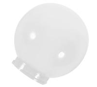 HORIALENCE Abat-jour Boule Acrylique Blanc Laiteux pour Extérieur Remplacement Globe Lampe Jardin Design Nordique Simple et Pratique
