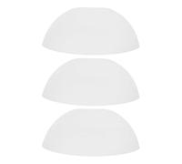 HORIALENCE Abat-jour de lampe champignon en plastique blanc 3pcs pour lampe E27, installation facile, diffusion lumineuse, pour suspension et décoration intérieure simple et moderne