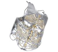 HORIALENCE Armure médiévale : Plastron de Chevalier rétro - pour Cosplay, reconstitutions historiques, Halloween, Jeux de rôle, Argent