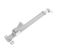 HORIALENCE Barre de Support pour Fenêtre en Alliage D'aluminium Argenté, Conception Télescopique Réglable, Adaptée aux Fenêtres à Battants, Protection Sécurisée et Ajustable