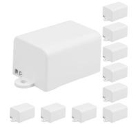 HORIALENCE Boîte de Jonction Électrique 10 Pièces 40X27X22 MM en PC Plastique Étanche Couvercle Protège-Câbles Extérieurs pour Projet Électronique et Coffret Chantier