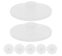 HORIALENCE Bouchon Étanche en Silicone Blanc 6pcs pour Bouteille Joint Anti-Fuite Rond Accessoire Remplaçable pour Gourde et Bouteille d'eau