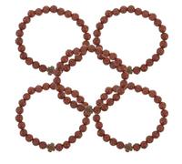 HORIALENCE Bracelet chapelet catholique 5 pièces : perles imitation avec croix - Chapelet de prière à porter poignet - Bracelet unisexe, cadeau de foi pour femmes et hommes