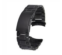 HORIALENCE Bracelet de Montre en Acier Inoxydable 22 Mm avec Maillons Solides et Extrémités Incurvées, Confortable à Porter, Livré avec 4 Barres à Ressort pour Remplacement Facile