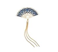HORIALENCE Broche à Pendentif Éventail avec Frange pour Femmes Broche Vintage Émail et Accessoire de Mode pour Vêtements et Sacs