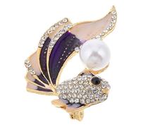 HORIALENCE Broche Épingle Alliage de Zinc avec Queue Dégradée Colorée Ornement Animal Marin Élégant pour Vêtements pour Mariages et Occasions Spéciales