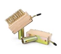HORIALENCE Brosse de Désherbage en Fil d'acier pour Jardin Tête de Brosse Portable et Compacte, pour Fissures de Sol et Ambiance Estivale en Jardinage