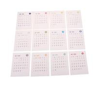 HORIALENCE Calendrier Autocollant Mural Petit Format Planificateur Annuel Complet Papier à Écrire Autocollants Adhésifs pour Bureau Maison École Organiseur Annuel Pratique et Créatif