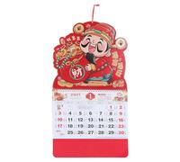 HORIALENCE Calendrier traditionnel chinois, année lunaire 2027 du Mouton : calendrier Feng Shui mural pour la chance et la richesse, décoration pour la maison et le bureau