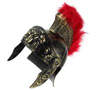 HORIALENCE Casque Chevalier Adulte en Plastique Or, Léger et Confortable à Porter, Style Antique Finition, pour Festival ou Mascarade