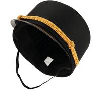 HORIALENCE Chapeau de Chef de Train Ajustable en Tissu Doux Noir, Casquette d'Ingénieur pour Garçons et Filles, Accessoire Costume pour Événements Thème des Trains