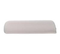 HORIALENCE Coussin Repose-Pieds Demi-Cylindre Ergonomique en Tissu Antidérapant Gris, Coussin de Soutien Jambes au Bureau, Mousse à Mémoire de Forme Confortable pour Soulagement